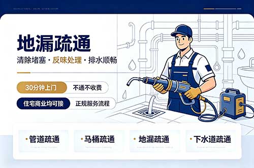 荣成地漏疏通